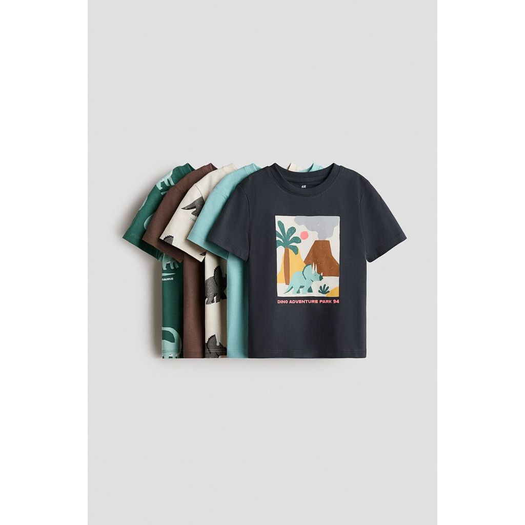 H&M(เอชแอนด์เอ็ม) ชุดเสื้อยืด jersey 5 ตัว เด็กผู้ชาย 1134868_20