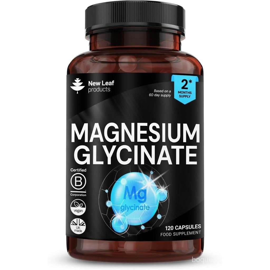 Magnesium Glycinate s 1040mg of Magnesium 120 Capsules ให้ 208mg Elemental Per Service Active Ingred