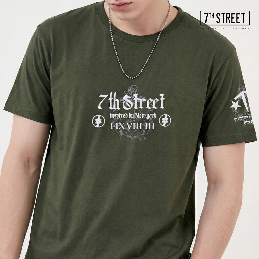 เสื้อยืด 7ᵗʰ Street รุ่น EST ผ้า Cotton100% นุ่มสบาย ระบายอากาศได้ดี ไซส์ M-2XL Clothing Man ผู้ชาย
