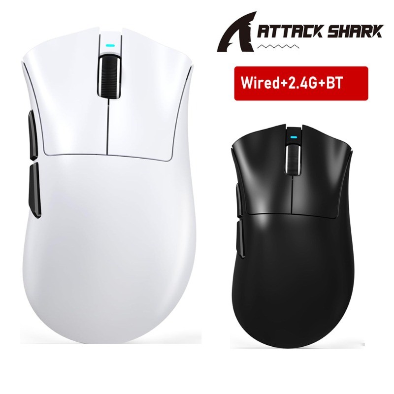ATTACK SHARK V3 เมาส์สําหรับเล่นเกมไร้สายน้ําหนักเบาพิเศษ 25K DPI PAW3311 เซ็นเซอร์ PAW3311 เซ็นเซอร