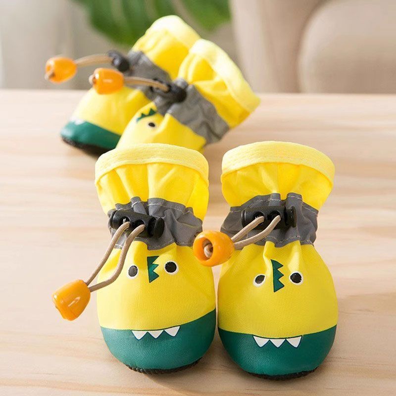 Teddy Pet Outing Soft Anti-drop Hippie Dog Crocodile Shoes รองเท้าคลุมเท้า