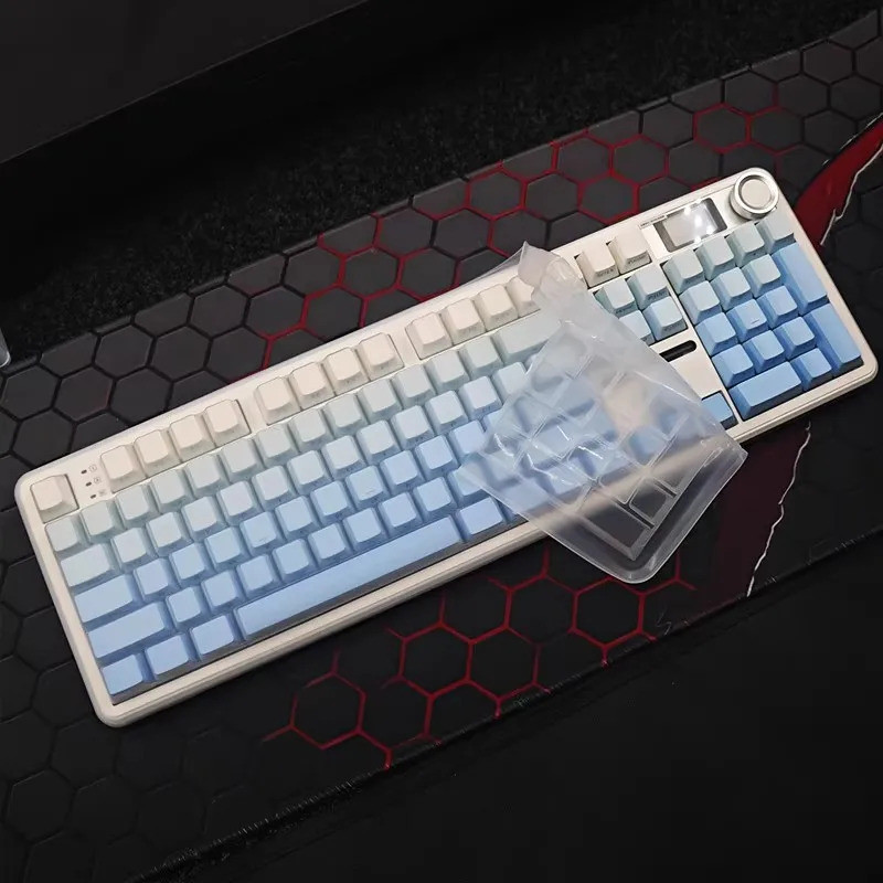 สําหรับ AULA F108 / F108 Pro Gaming Mechanical Keyboard Desktop PC ซิลิโคนโปร่งใสคีย์บอร์ด Skin Prot