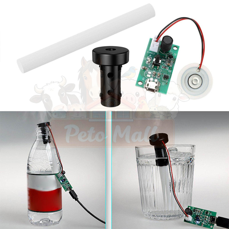 ชุดพ่นหมอก พ่นไอน้ำ ครบชุด เครื่องทําความชื้น USB ขนาดเล็ก DIY ชุดเครื่องทําหมอก และแผงวงจรไดรเวอร์ เครื่องพ่นหมอกควัน