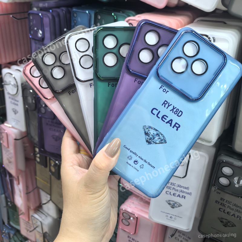 เคสโทรศัพท์สําหรับ Honor X6d X5c X5d Plus X7D X8D X9D X9C สมาร์ท 4G 5G 2026 ปลอกหรูหราโปร่งใส Electroplate กล้องแหวนกันกระแทกฝาหลัง