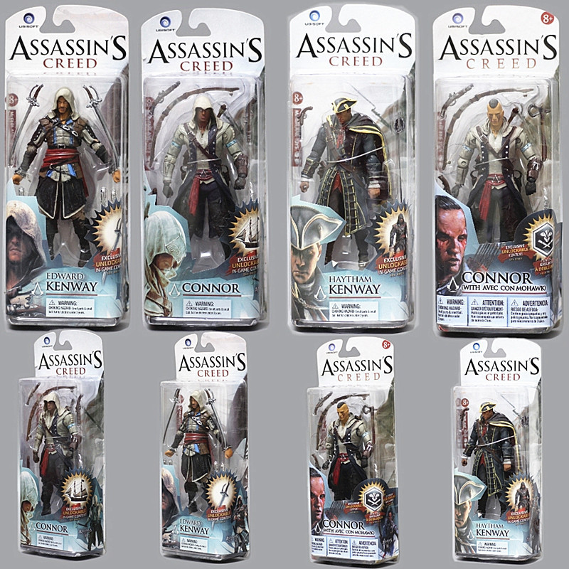 Assassin Creed4 Black absorbance cloth Edward Kenway Connor 6Inch Movable Doll Hand-Made Model