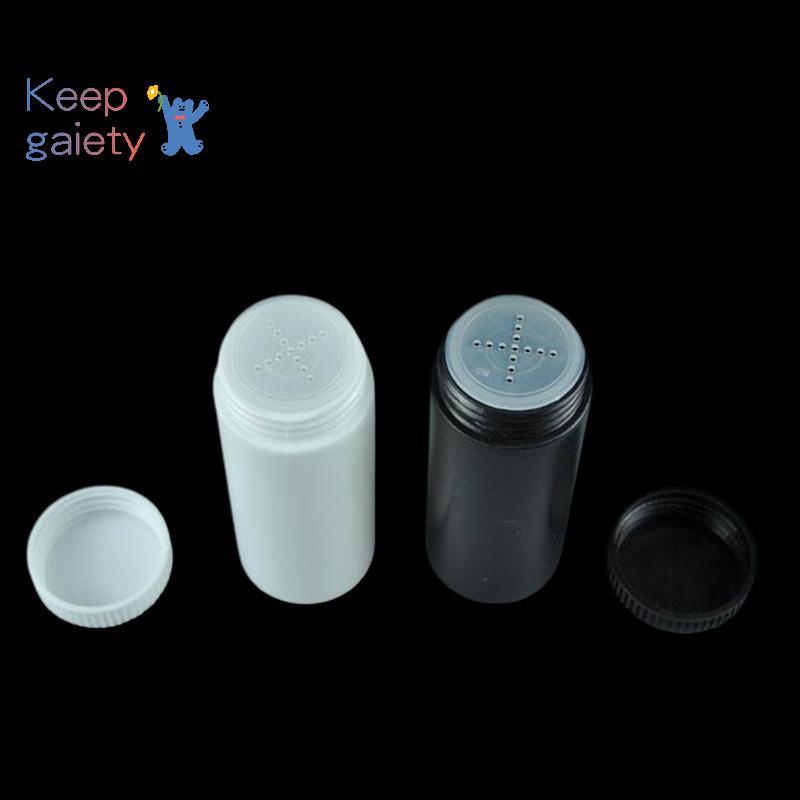 [Kpt-t] 1 ชิ้น 60 มล. ขวดแป้งฝุ่นรีฟิลเครื่องจ่ายผงเครื่องสําอางภาชนะบรรจุผงพลาสติกขวดหม้อเปล่าพร้อมฝาปิดสกรู [ใหม่]