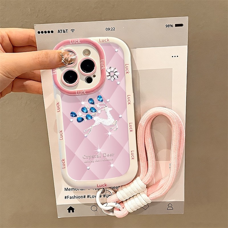 เคส+สร้อยข้อมือ OPPO A3X A3 A7 A5S A12 A11K A3S A12E A15 A15S A16 A16S A54S A16K A16E A17 A17 A17K A
