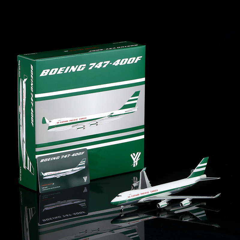 YY Wings 1/400 Cathay Pacific Airlines B747-400F เครื่องบินคาร์โก้โลหะ รุ่น VR-HUH