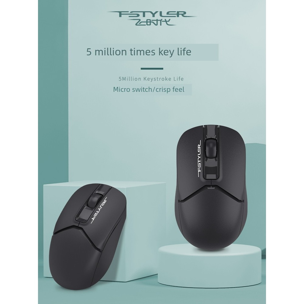 mouse wireless เมาส์ไร้สาย Shuangfeiyan A4TECH FG12 เมาส์ไร้สายธุรกิจ