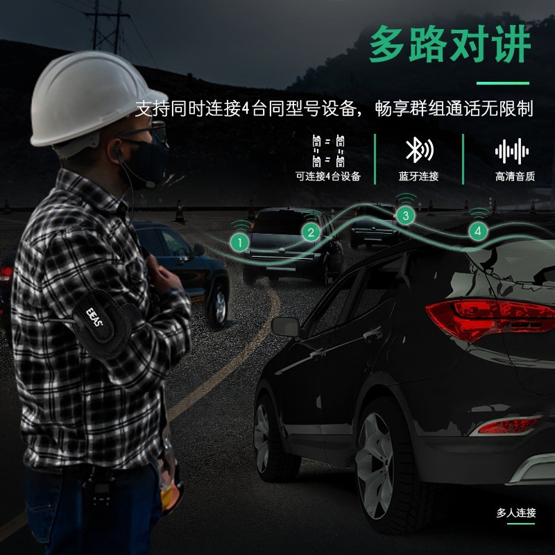 EJEAS โรงงานขายตรงV4CเกมฟุตบอลProfessional Bluetooth Walkie-Talkieสนับสนุน 4 คนเดียวกันWalkie-Talkie