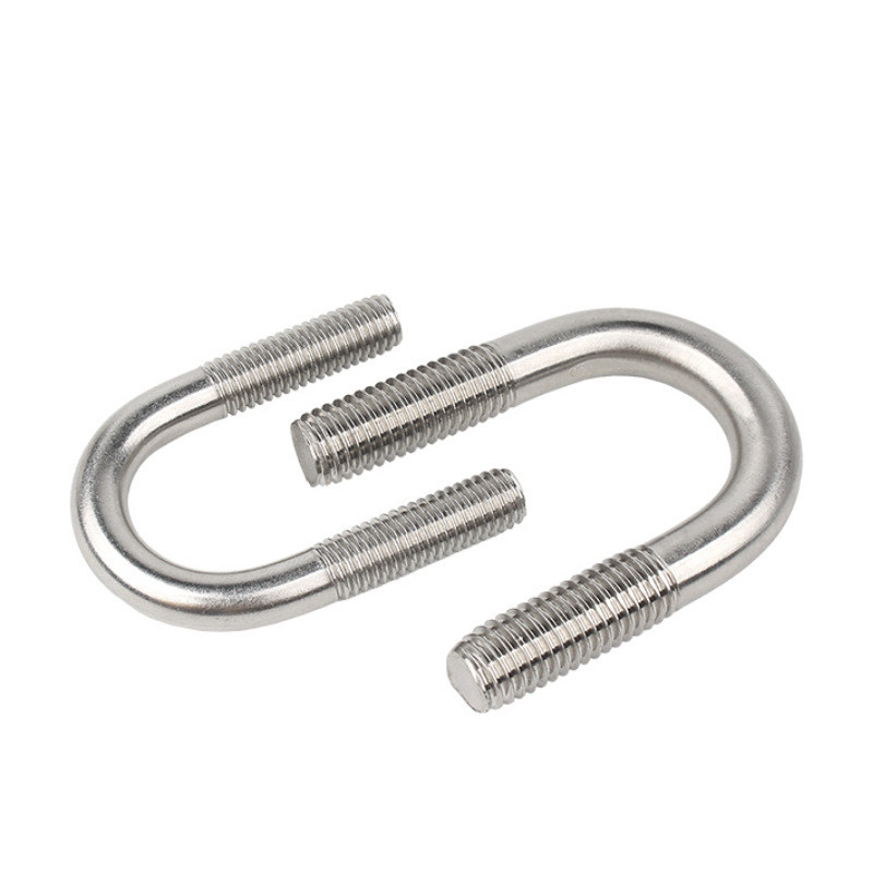 Hot สังกะสี U-Shaped Bolt U-Shaped Hoop ท่อ Clamp สังกะสีท่อ Clamp มาตรฐานแห่งชาติ U-Shaped Wire Pre