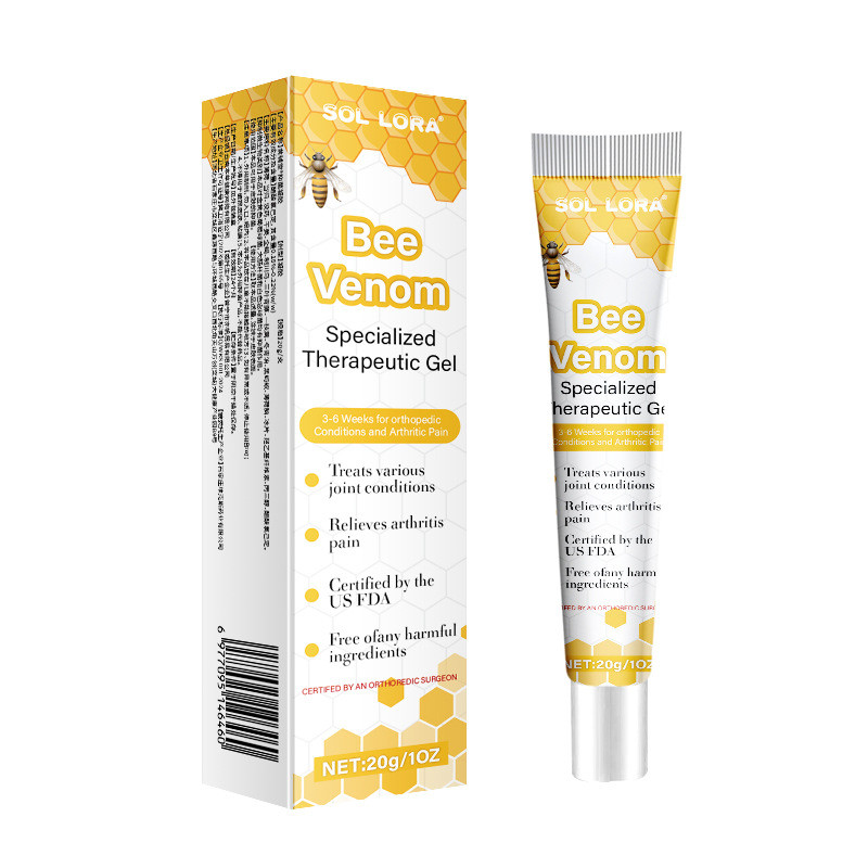 [คลังสินค้าพร้อม] SOL LORA Bee Venom Joint Care Gel บรรเทากระดูกสันหลังส่วนคอไหล่คอผ่อนคลายข้อมือ Di