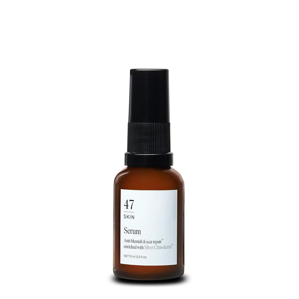 47 ผิว | Hydrating Face Serum with Silver Chitoderm for ALL Skin Types | เคลียร์สิว ป้องกัน & รักษาฝ
