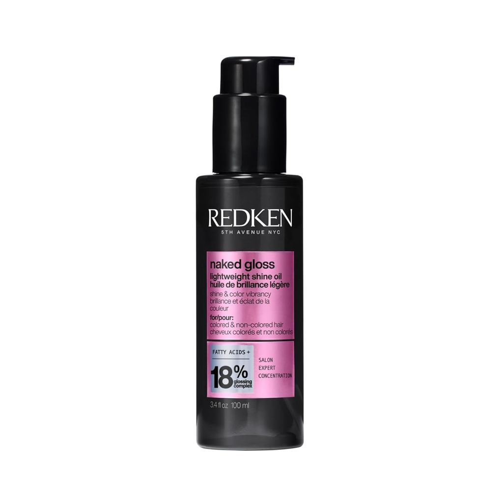 Redken Naked Gloss Shine Hair Oil - Adds Shine & Enhances Color Virgincy สารป้องกันความร้อนน้ําหนักเ