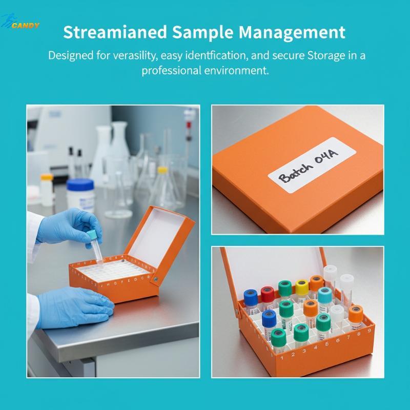NDY 16 36 49 81 100 Slot Flip Top Cell Cryopreservation กล่องกระดาษสะดวก Freezer Storage สําหรับห้อง