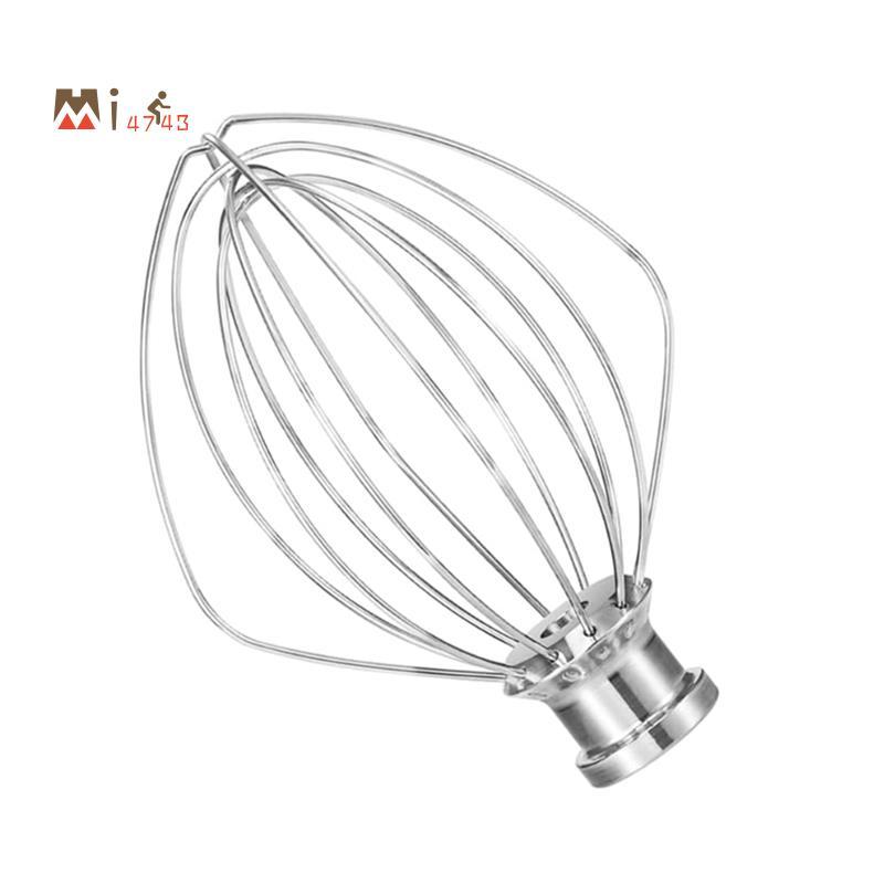 Mi4743For 6 Qt Bowl-Lift Stand Mixer 6-Wire Whip Whisk Replacement- KN256 Stainless Steel Model Work