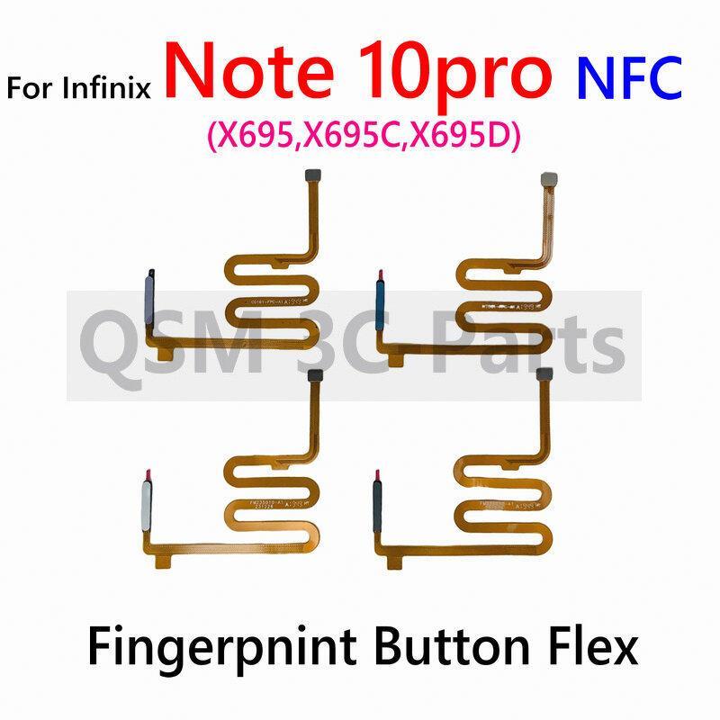 เซ็นเซอร์ลายนิ้วมือ เครื่องสแกนพิมพ์ลายนิ้วมือสําหรับ Infinix Note 10 pro NFC X695 X695C X695D
