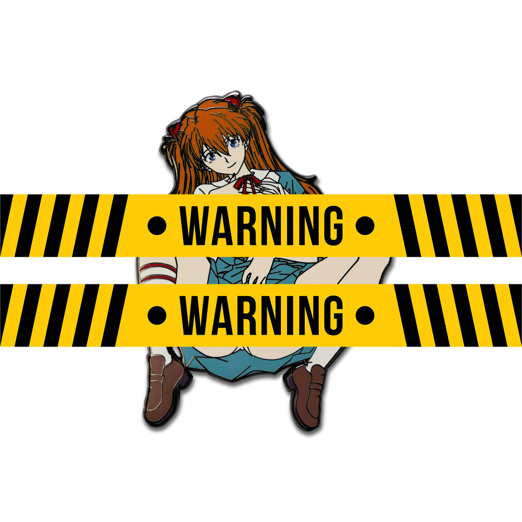 TOPUNK EVA ชุดนักเรียน Asuka/Asuka Limited Metal PIN Badge เข็มกลัด PIN