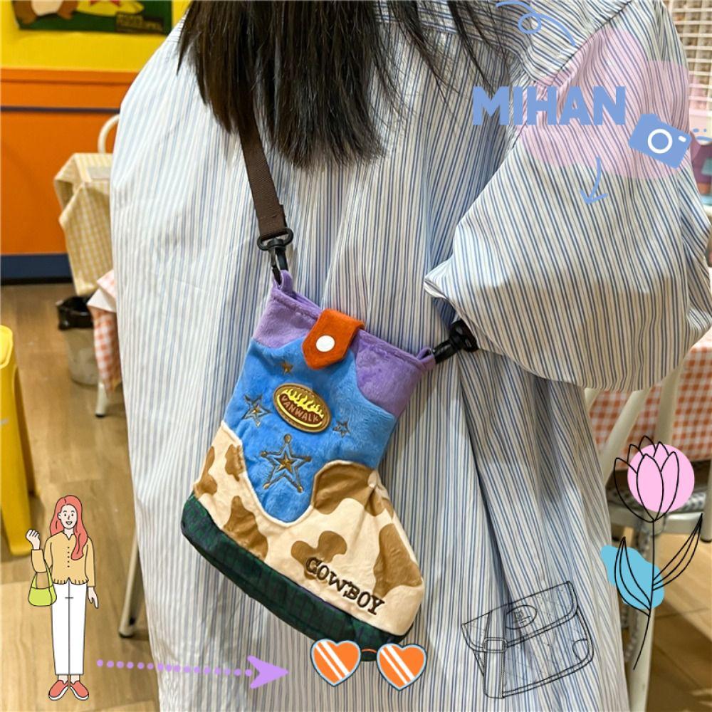 กระเป๋าสะพาย MIHAN รูปทรงรองเท้าตุ๊กตา การ์ตูน Mitch