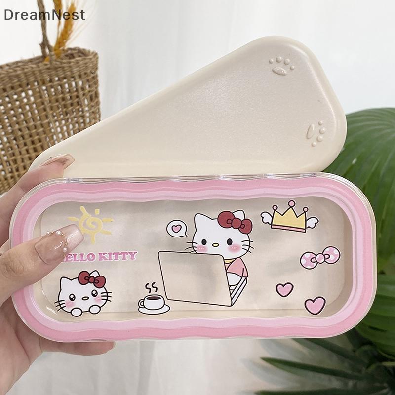 [DreamNest] กล่องใส่แว่นสายตาโปร่งใสมุขน่ารัก Hello Kitty & Pochacco จาก Sanrio เหมาะสำหรับการเดินทางและเป็นของขวัญ