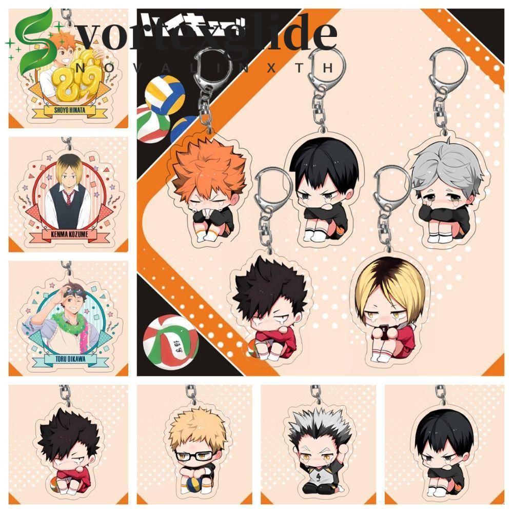 VORTEXGLIDE อะนิเมะ Haikyuu พวงกุญแจ, Kozume Kenma Oikawa Tooru Hinata Shoyo จี้, Creative Keishima 