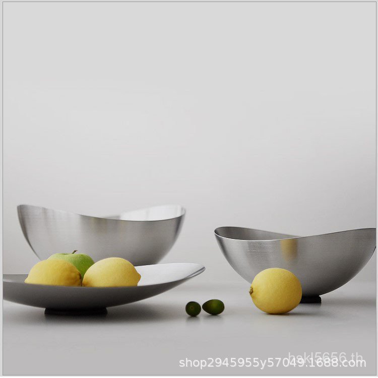 304รุ่นห้องจานผลไม้ห้องนั่งเล่น18ชามผลไม้แห้ง/ตะกร้าเก็บของสแตนเลสสลัดขนม10จานนอร์ดิกขนาดใหญ่ โวลต์2