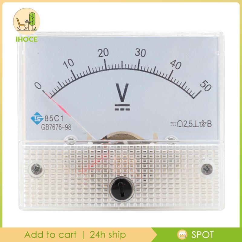 [Ihoce] DC 0-20V 0-500V Analog Panel age Gauge Meter 85C1 ข้อผิดพลาด 2.5% ฝัง