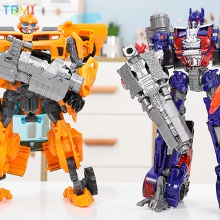 TEMI 2 in 1 ของเล่นเด็กรุ่นรถเปลี่ยนหุ่นยนต์ Optimus Megatrone ตัวเลขการกระทํารถคลาสสิก
