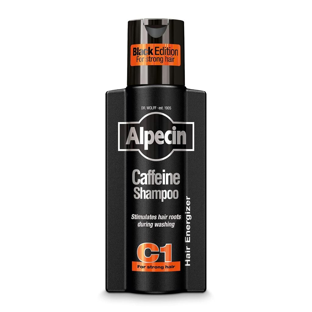 Alpecin Caffeine Shampoo C1 Black Edition with Bold Fragrance 8.45 oz I Hair Performance Enhancer ส่