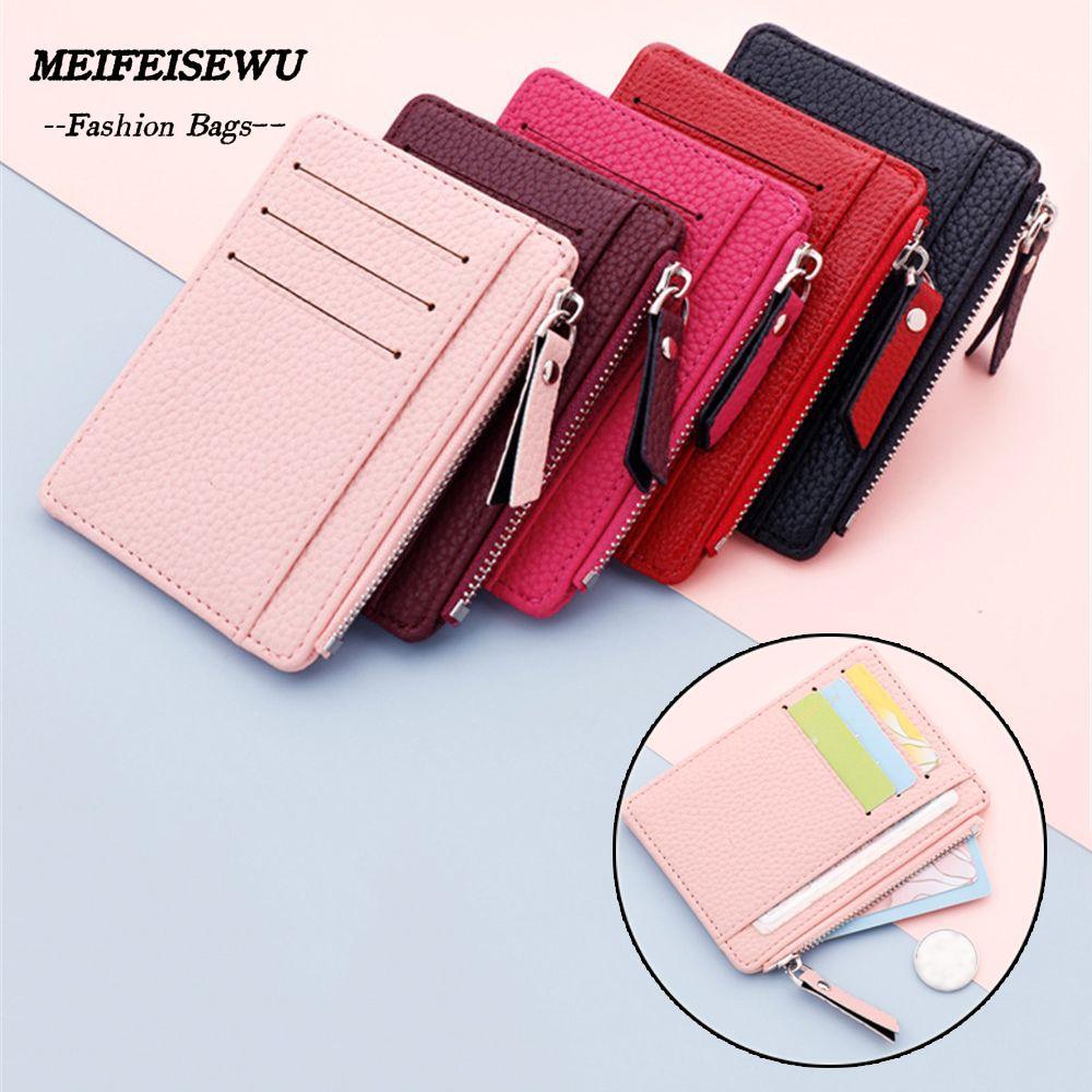 MEIFEISEWU Purse Business Coin Bag Multi-card Bit Card Holder for Women