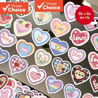 100ชิ้นการ์ตูนเทศกาลรักน่ารักสีชมพูสติกเกอร์สาวสวยหัวใจ อิน …