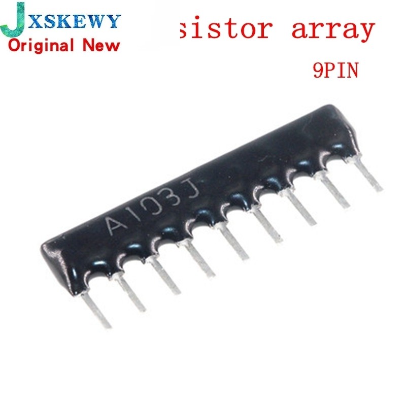 10PCS DIP excusion Network Resistor Arเรย์ 9pin 47 100 220 330 470 510 680 1K 1.2K 1.5K 2K 2.2K 3.3K