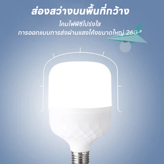 หลอดไฟ LED หลอดประหยัดไฟ ประหยัดพลังงาน ขั้วE27 ขนาด 45W 55W 65W 85W วัสดุอย่างดี PP ให้ความสว่างสูง