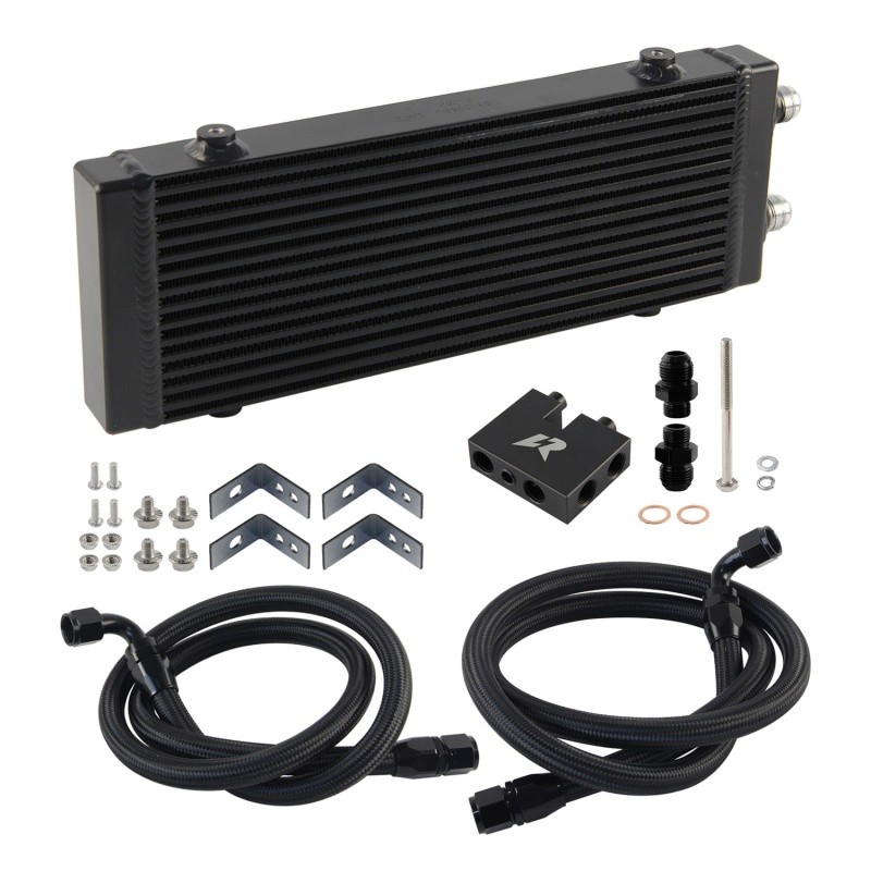 Medium Dual Pass Bar & Plate Oil Cooler Kit สําหรับ BMW 3Series N54 335 335i E90 E93