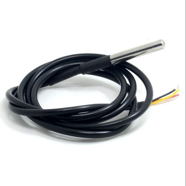 DS18B20 เซ็นเซอร์วัดอุณหภูมิ    แพ็คเกจสแตนเลส กันน้ำ หัววัดอุณหภูมิ DS18b20 เซ็นเซอร์อุณหภูมิ 18B20