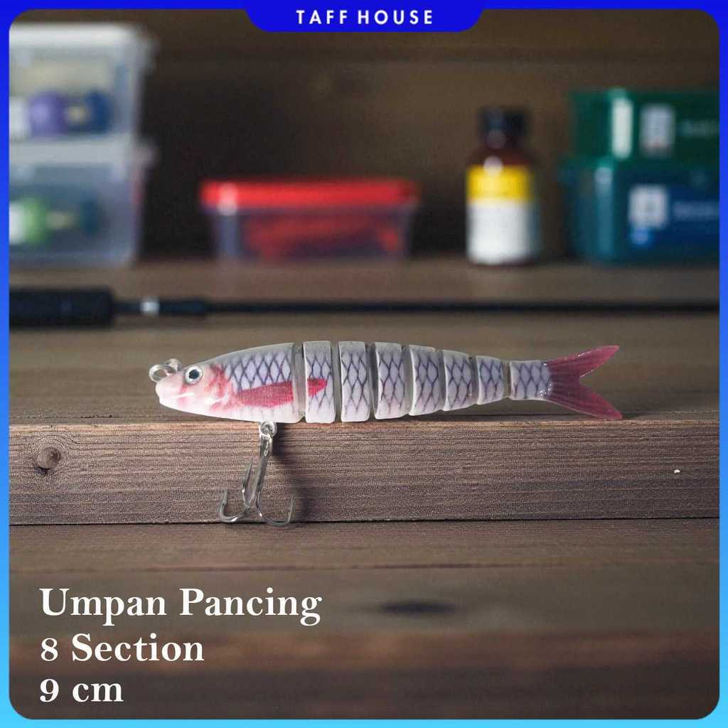 GOBAIT เหยื่อตกปลาเหมือนจริง 8 ส่วน 9cm 5g - GB-95