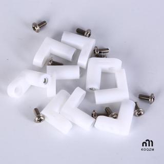 Koqzm ฐานยึด PCB พลาสติก10ชิ้น, ฐานยึดขนาด20มม. รูปตัว L พร้…