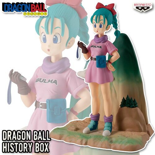 Dragon Ball History Box Bulma Figure Prize Diorama Figure History Box Banpresto Akira Toriyama