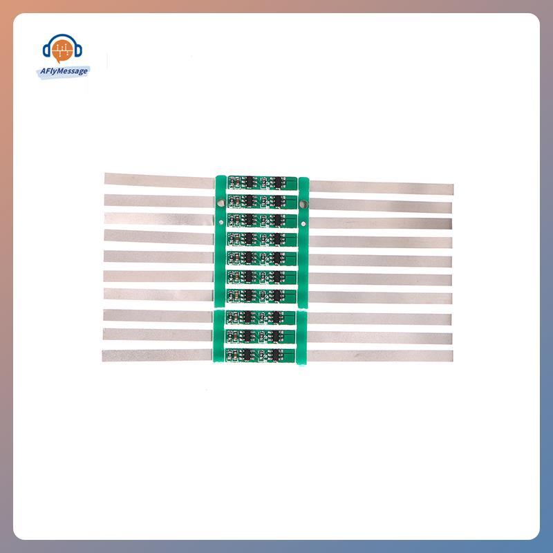 AFl 10 ชิ้น 2A BMS PCM แบตเตอรี่ป้องกันสําหรับ 3.7 โวลต์ 18650 Li-ion พร้อม Solder Over Current ฟังก