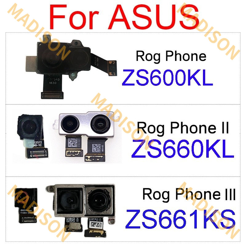 กล้องด้านหน้าด้านหลังขนาดเล็กสําหรับ Asus ROG Phone 1 zs600kl z01qd /phone 2 zs660kl i001d /rog โทรศ