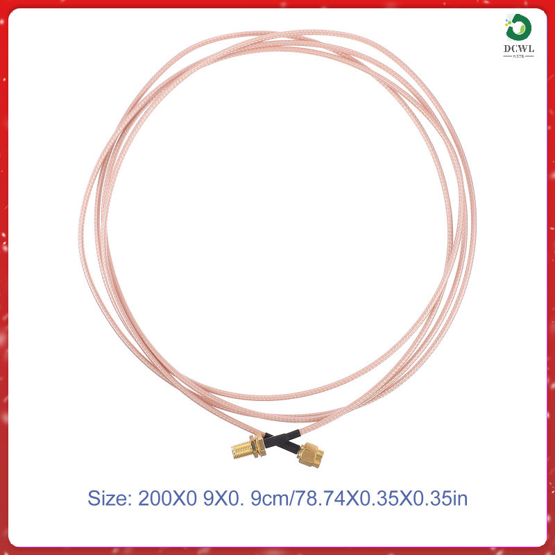 SMA Male to Cable 2m Copper Coax Cable Antenna Adapter Wire wanlidac