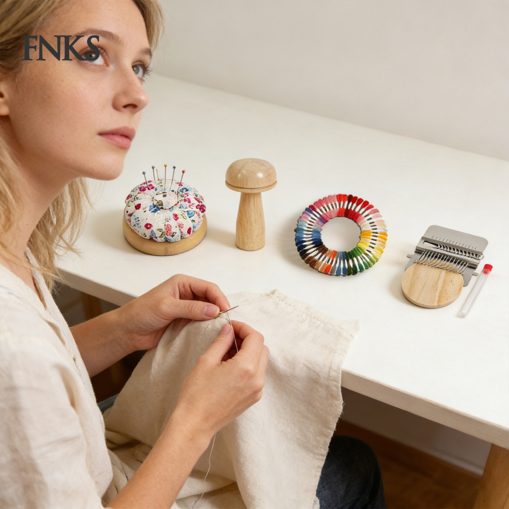 [คลังสินค้าพร้อม] ชุดซ่อมแพทช์ถัก Speedweve Mini Darning Loom Kit Darning Loom Kit พร้อมเข็มเห็ดไข่ 