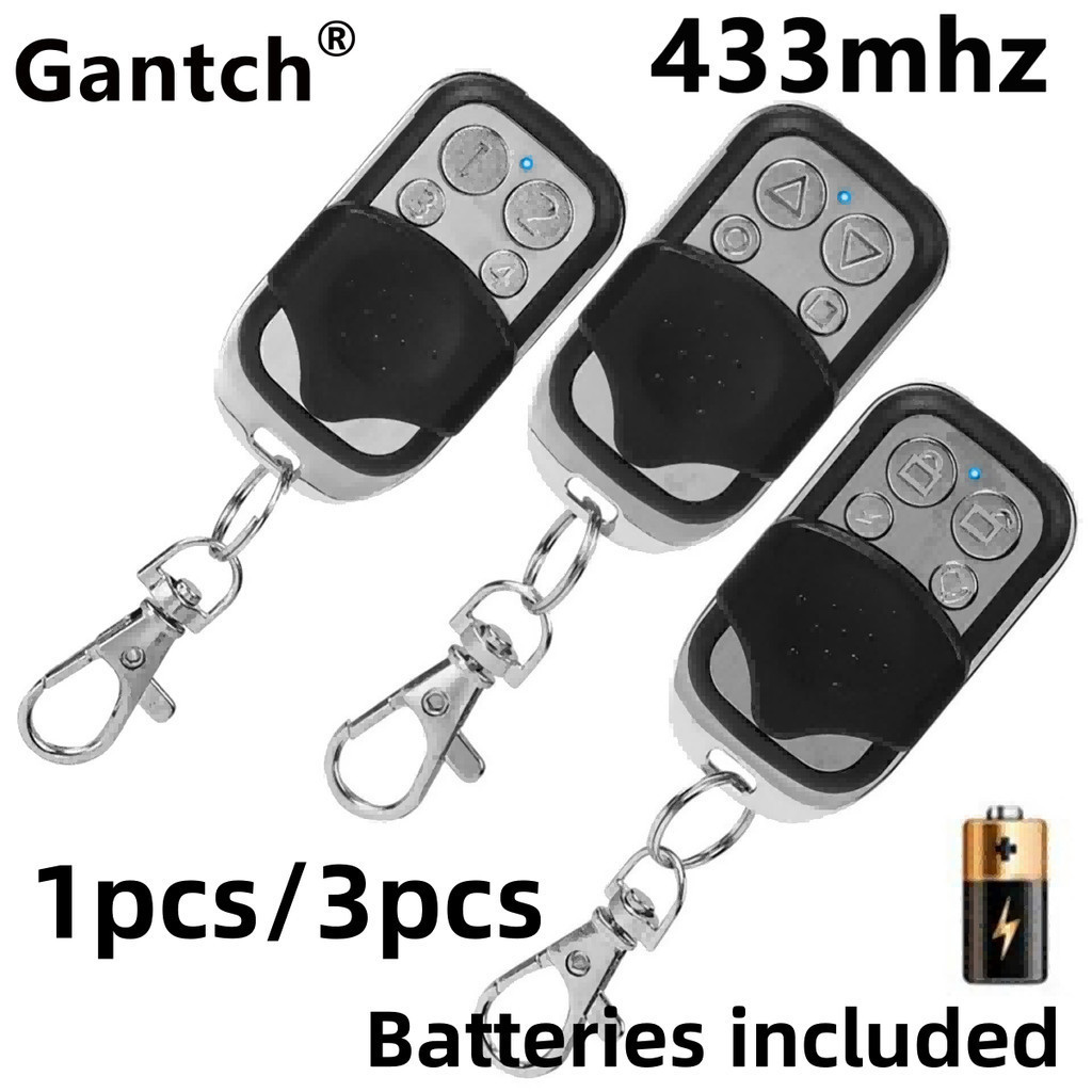 [สําคัญ3 / 1] รีโมทคอนโทรลรหัส 433 เมกะเฮิรตซ์ สําหรับประตูโรงรถ / ประตูไฟฟ้าอัตโนมัติสําหรับรถยนต์ไฟฟ้า
