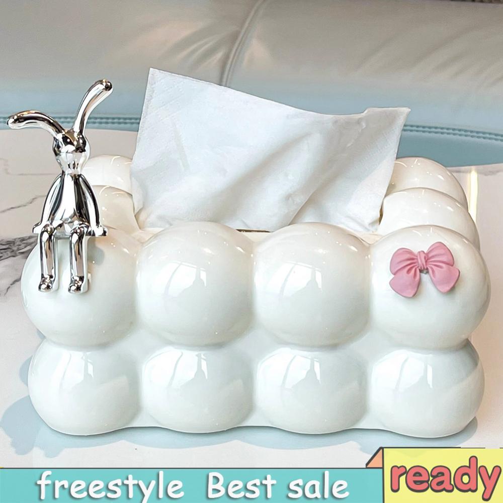 [freestyle01.th] Cloud Tissue Box Minimalist Bubble Tissue Holder Creative Cotton Candy Tissue Cover