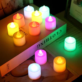 Novvia litai เทียน led เทียนปลอม เทียนไฟฟ้า แถมถ่านในตัว เทียนอิเล็กทรอนิกส์ตกแต่งห้อง