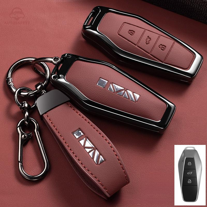 ฝาครอบกุญแจรีโมทรถยนต์สําหรับ Chery JAECOO 6 EV Chery ICAR03 J6 iCAR03t, สังกะสีผู้ถือกุญแจ