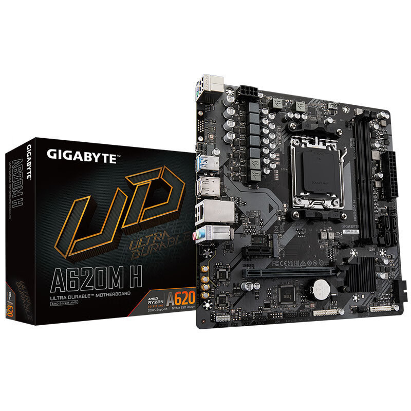 GIGABYTE GIGABYTE A620M H DDR5 เมนบอร์ดคอมพิวเตอร์เดสก์ท็อปเหมาะสําหรับ AMD 7800X3D