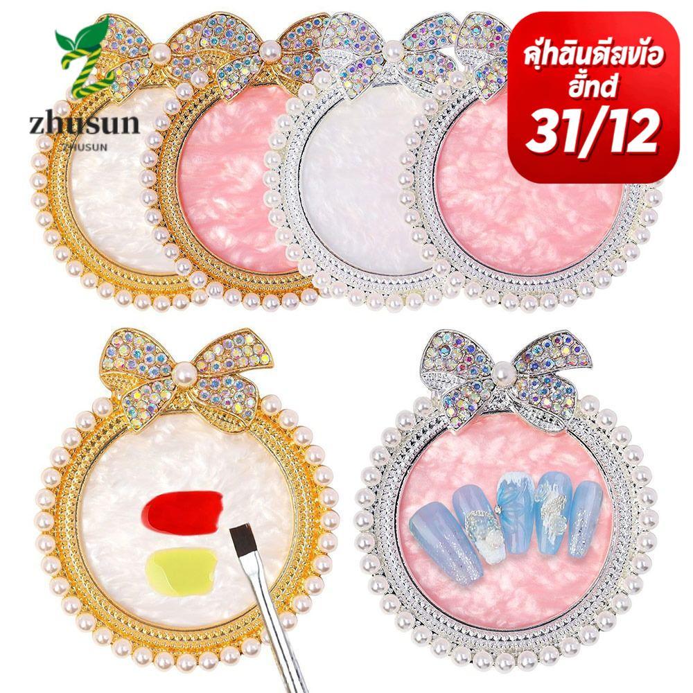 ZHUSUN Nail Art Palettes เล็บแผ่นเคล็ดลับแสดง Agate Stone Nail Art Gel