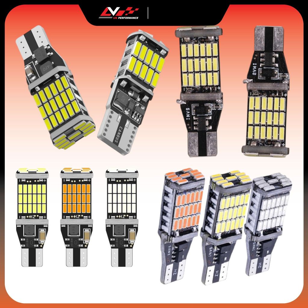 ไฟเลี้ยว LED/ไฟถอยหลัง T15/T10 สําหรับรถยนต์รถจักรยานยนต์ชิป 4014 สว่างมาก - 15w