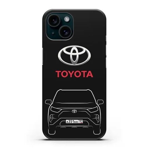 Toyota Black Logo Hd Printing เคส IPhone Cover Shell IP 17 16 Pro Max Plus X XR 7